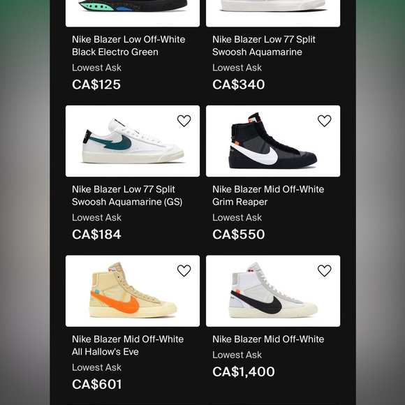 Nike for off white/blazer. first black limited ed. - Picture 7 of 7